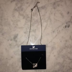 Swarovski swan necklace